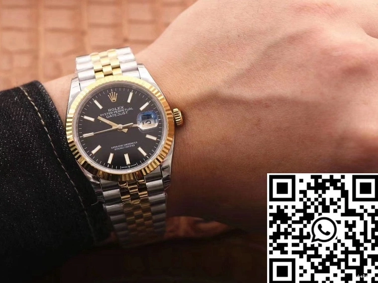 Rolex Datejust Factory Dial 126233 EW Black 0731
